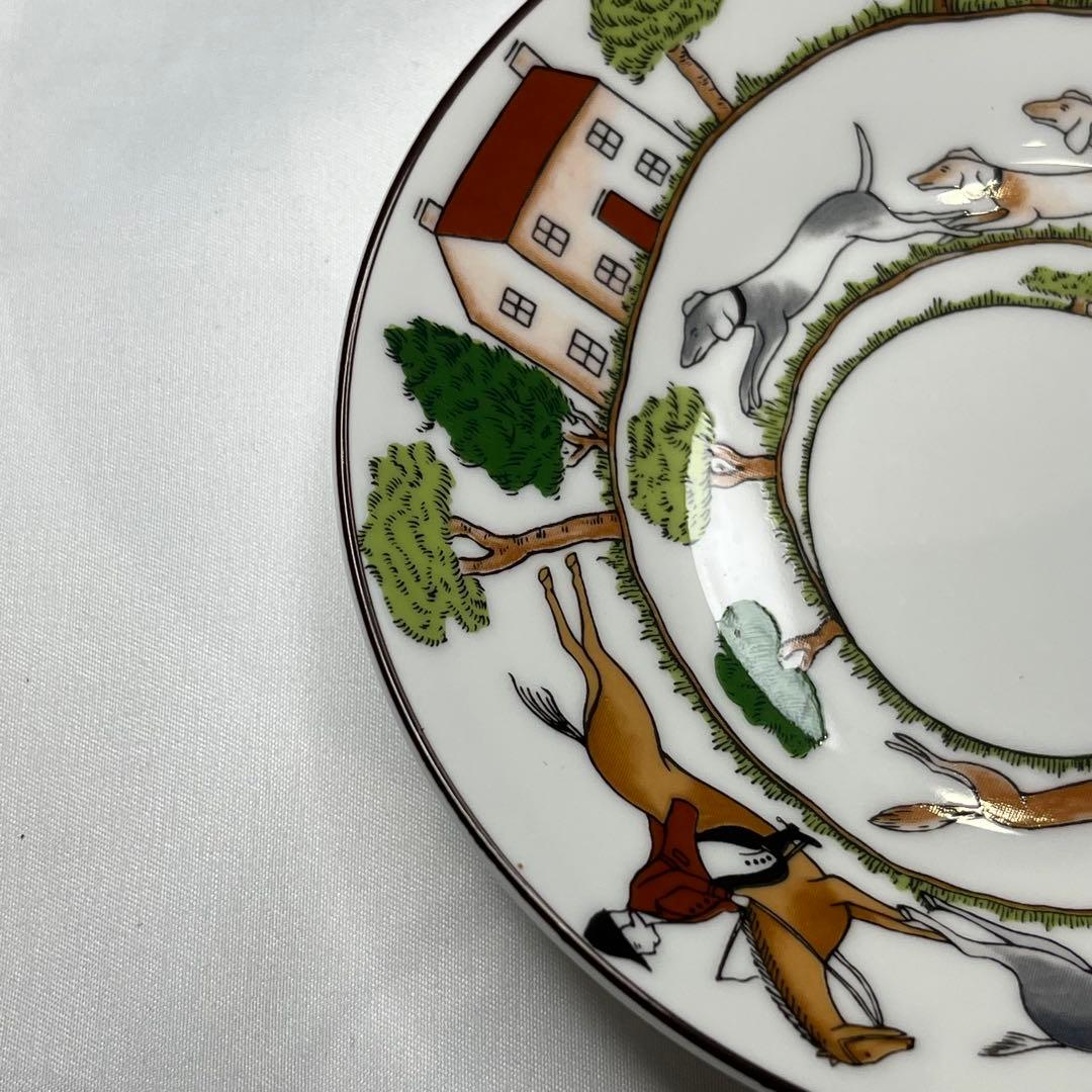 ウェッジウッド ハンティングシーン　カップ＆ソーサー　デザートプレート