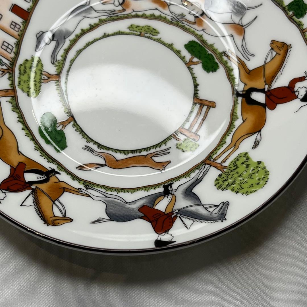 ウェッジウッド ハンティングシーン　カップ＆ソーサー　デザートプレート