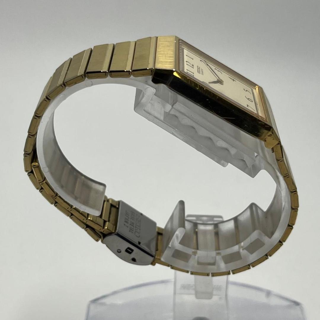 【美品・新品電池】セイコー SEIKO 5P30 クォーツ レクタンギュラー