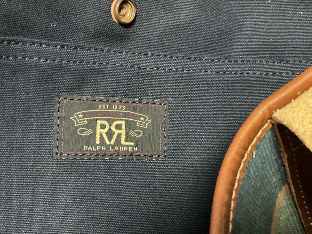 未使用！RRL ハンドウーブン インディゴ ストライプド トートバッグ