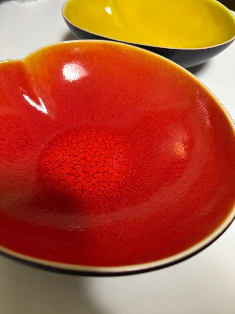 Jars ジャス ネニュファ ボウル　イエロー　オレンジ　ハート　南フランス希少