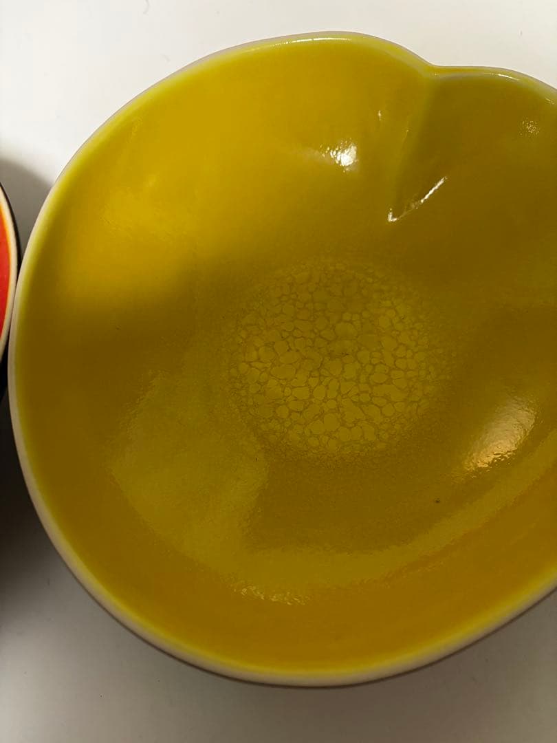 Jars ジャス ネニュファ ボウル　イエロー　オレンジ　ハート　南フランス希少