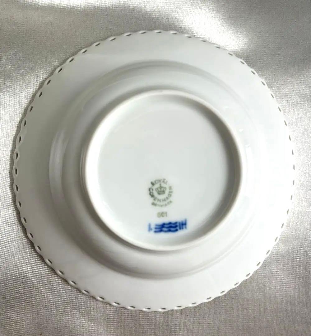 【未使用】稀少★ロイヤルコペンハーゲン　フルレース　ディーププレート15㎝