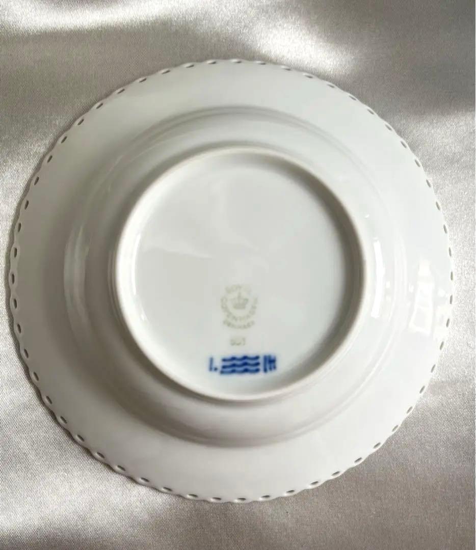 【未使用】稀少★ロイヤルコペンハーゲン　フルレース　ディーププレート15㎝