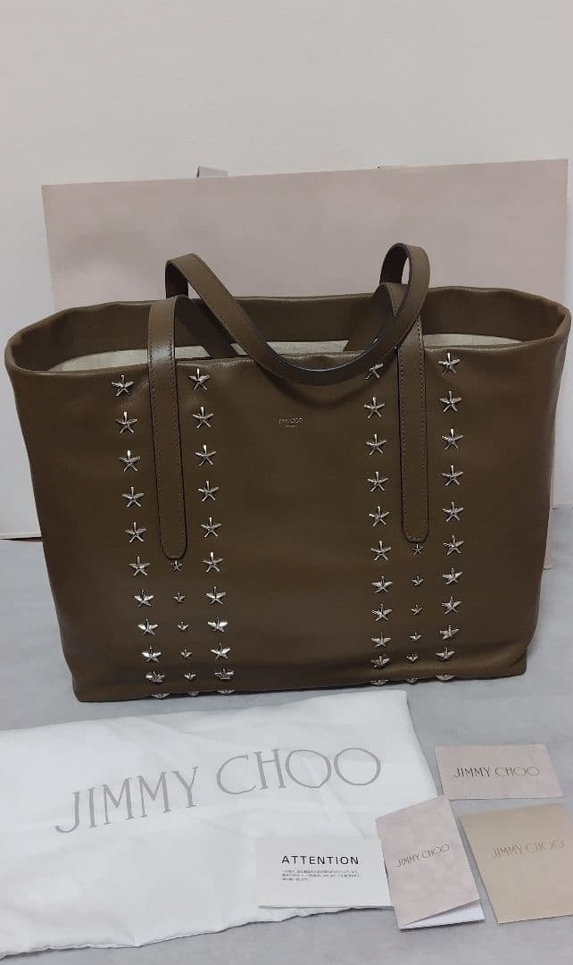 お値下げ【新品】JIMMY CHOO ジミーチュウ バッグ カーキ ピムリコ