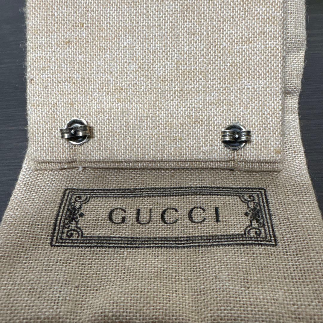 【極美品】グッチ　マーモントGG ツイストピアス両耳　アラベスク　925