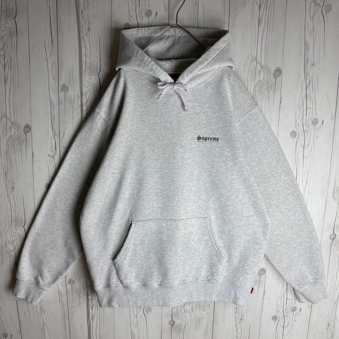 【即完売モデル】シュプリーム★ビック マリアプリント パーカーグレー