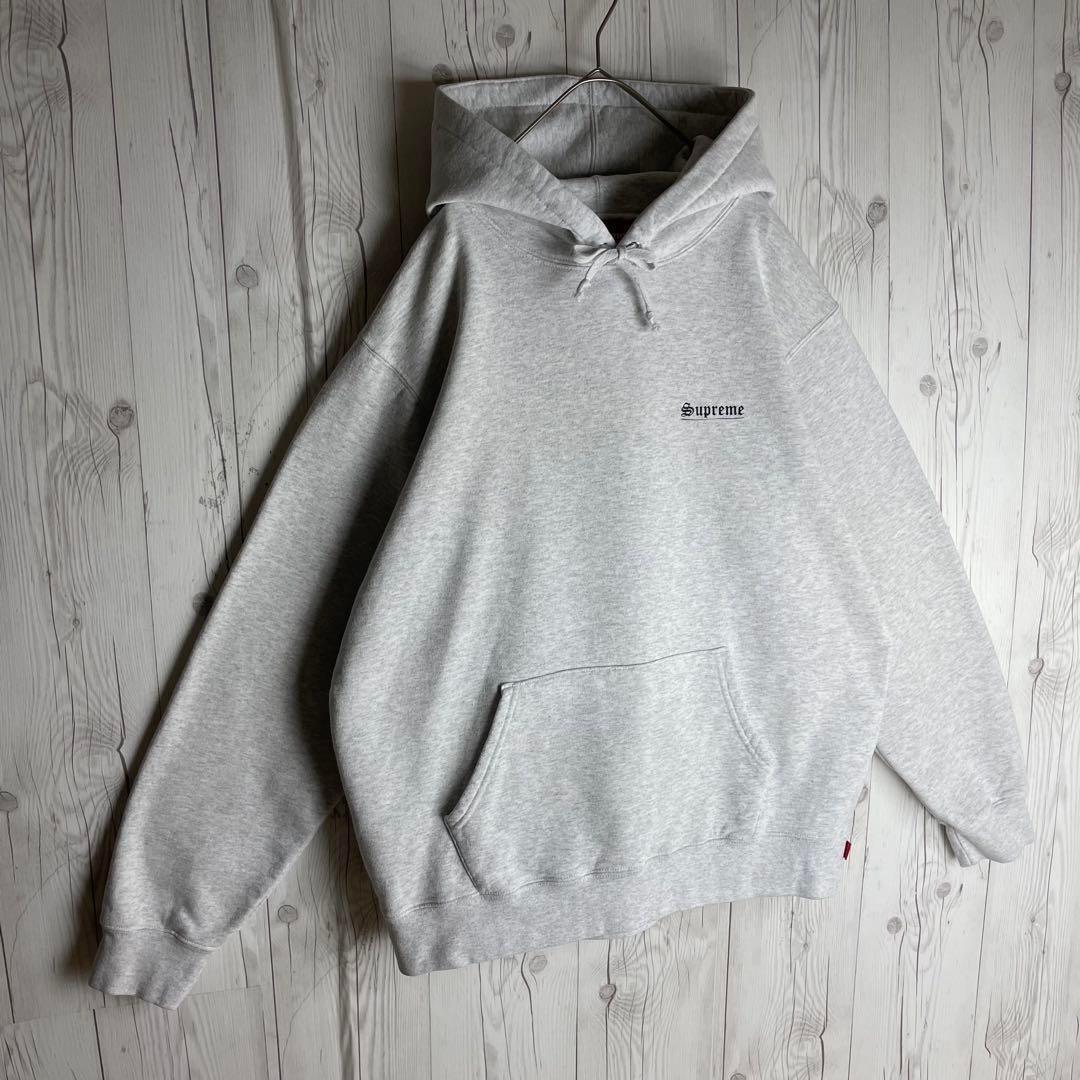 【即完売モデル】シュプリーム★ビック マリアプリント パーカーグレー