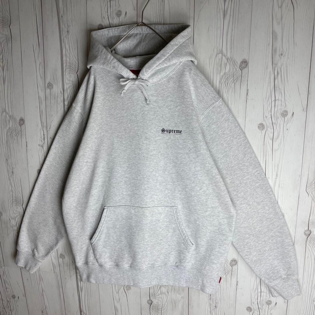 【即完売モデル】シュプリーム★ビック マリアプリント パーカーグレー
