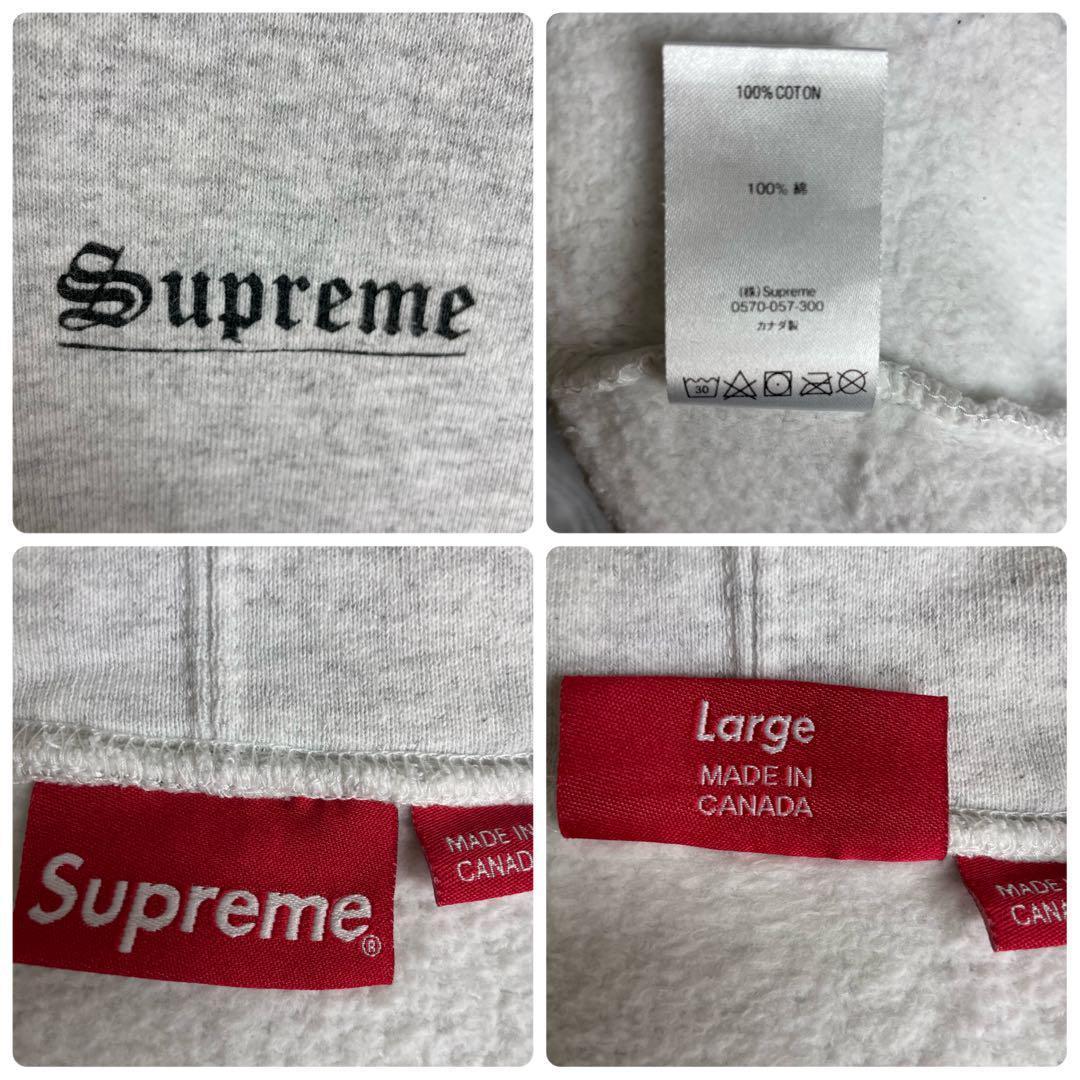 【即完売モデル】シュプリーム★ビック マリアプリント パーカーグレー