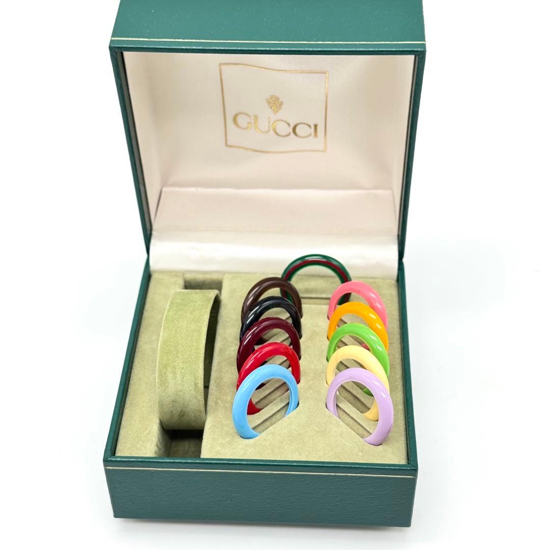 箱付き美品 GUCCI 腕時計 チェンジベゼル レディース ゴールド 12色