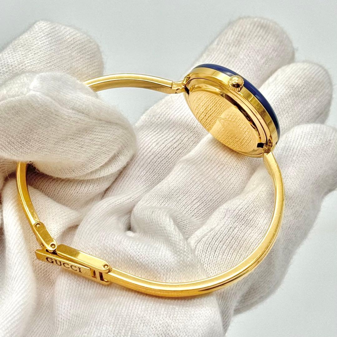 箱付き美品 GUCCI 腕時計 チェンジベゼル レディース ゴールド 12色