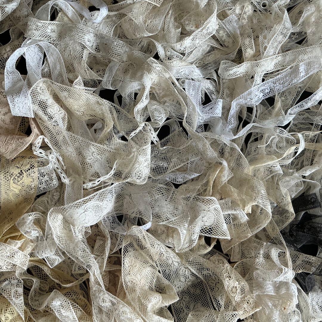 フランスアンティーク　レース　大量セット♡　長尺　ハギレ　ヴァランシエンヌレース
