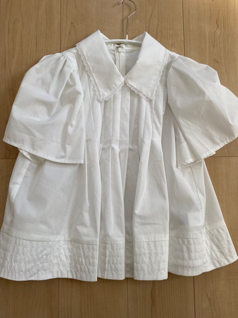 ジプソフィア gypsohila tuck blouse ホワイト　38