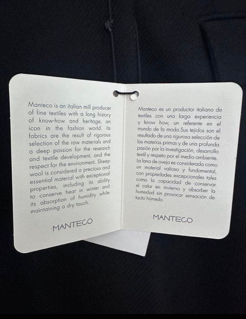 【MANTECO社コラボ】ZARA ブラック ダブルブレスト ロングコート M