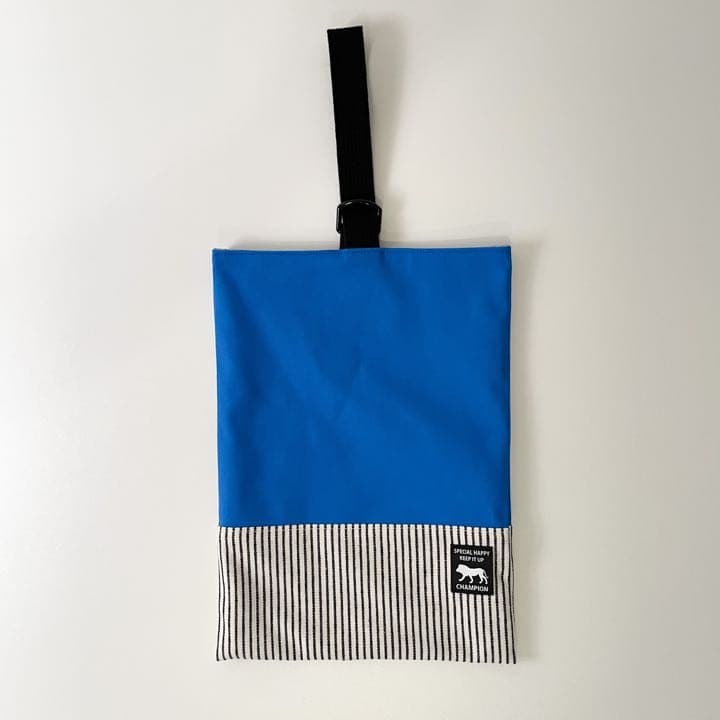 M4-ブルーストライプ　男の子レッスンバッグ体操着袋上履き入れ入園入学セット