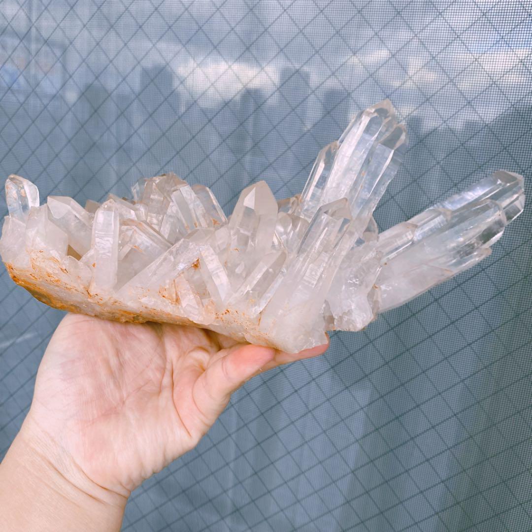 絶品❗️高透明度☆超強いパワー☆マニカラン産ヒマラヤ水晶クラスター☆原石A417