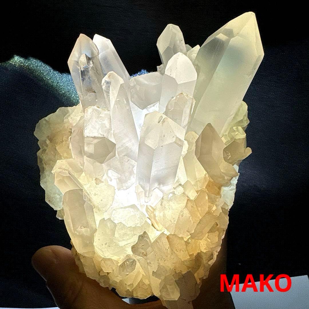 M1723☆ピンク水晶クラスター805g☆天然石　原石☆N50505