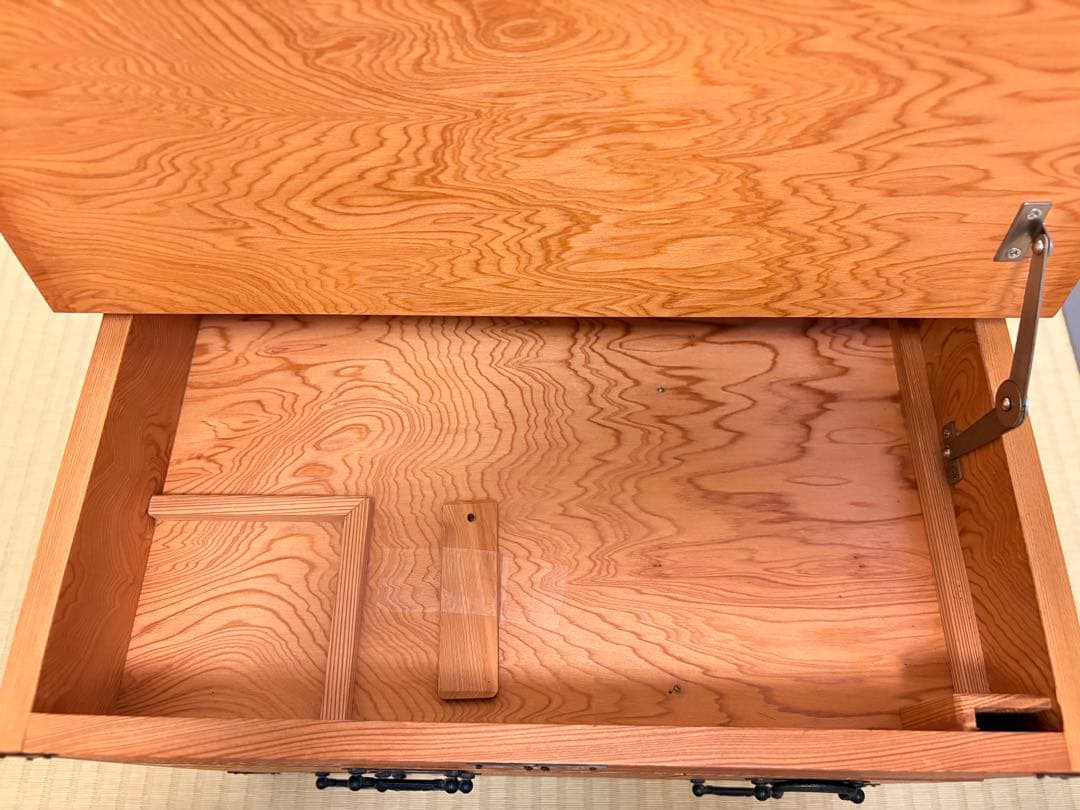 ソーイングボックス？小箪笥　小物入れ　世界遺産　屋久杉3段引出　工芸品　さつま印