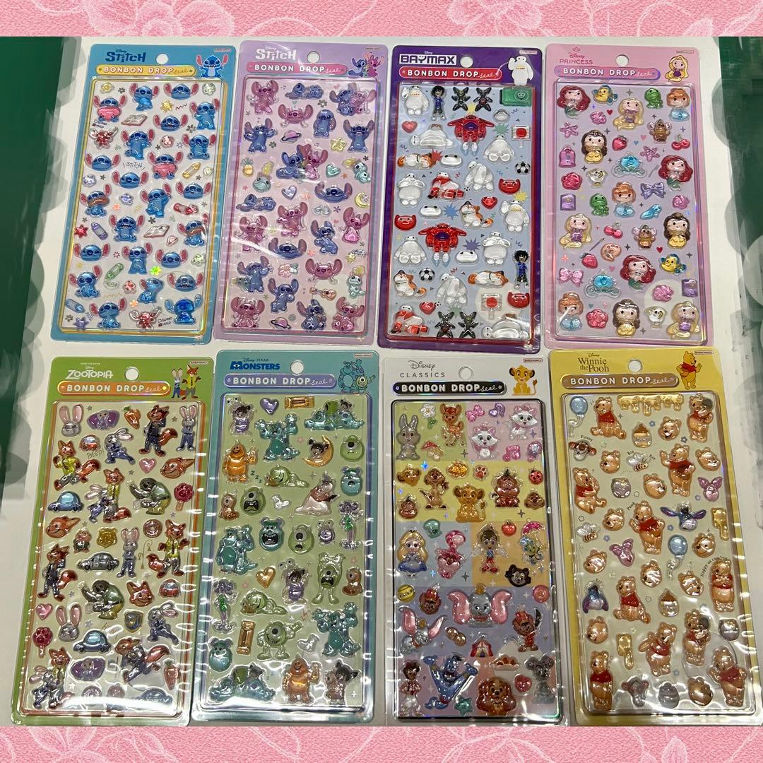 国内正規品 ディズニー ボンボンドロップシール 第2弾 8種セット ⑧