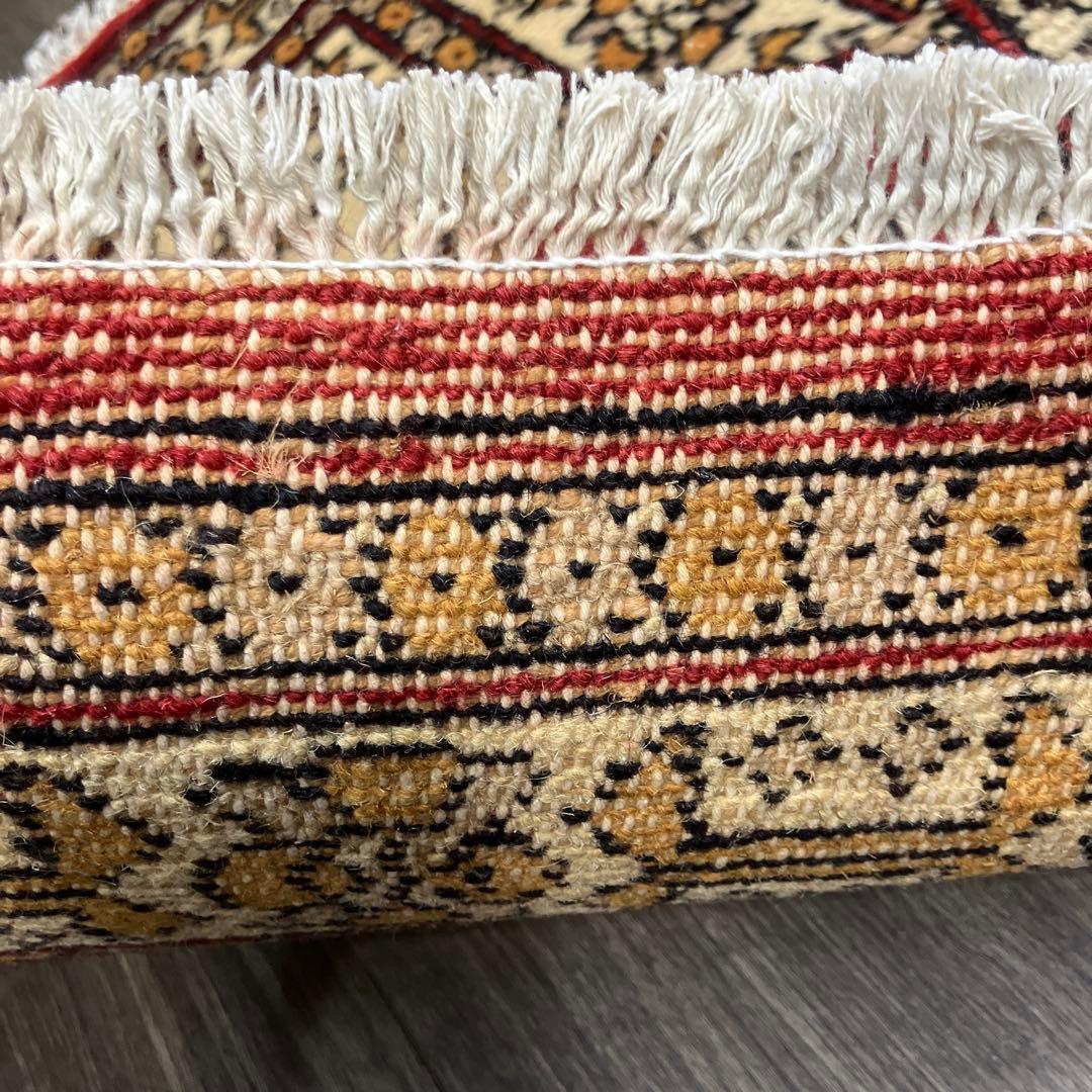 98x64cmヴィンテージ トライバルラグ手織り絨毯カシミリヤンアンテイーク絨毯