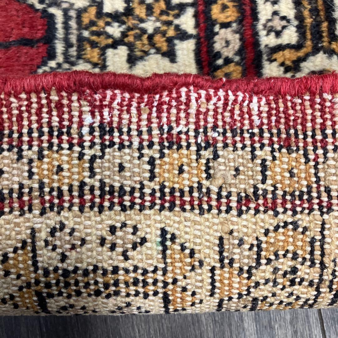 98x64cmヴィンテージ トライバルラグ手織り絨毯カシミリヤンアンテイーク絨毯