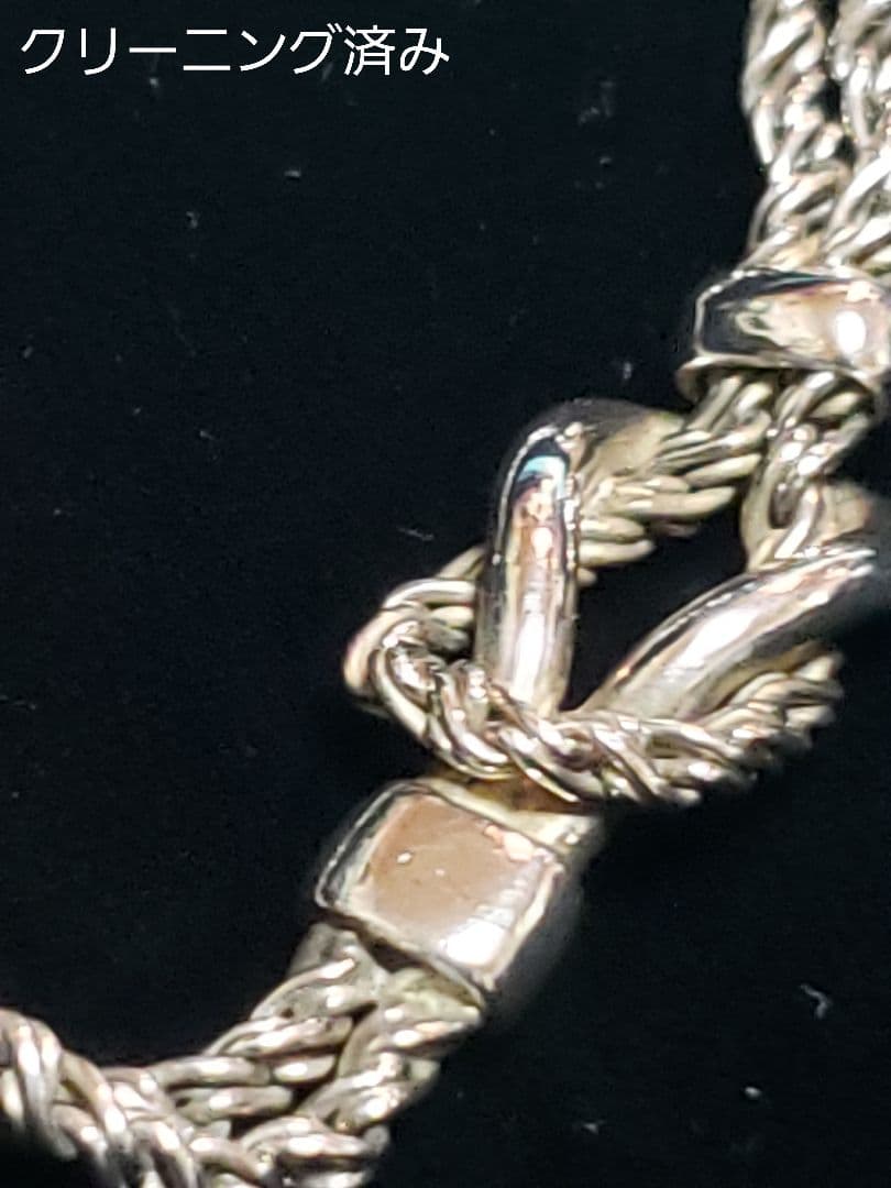 ティファニー ■ダブルロープ ブレスレット SV925．ツイストチェーン