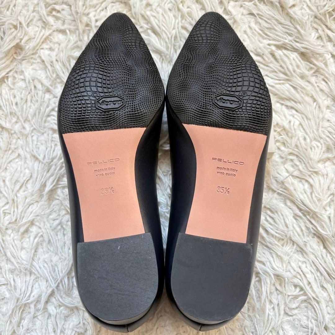 極美品　PELLICO ペリーコ　NEBI パンプス　ネイビー　22.5cm 箱