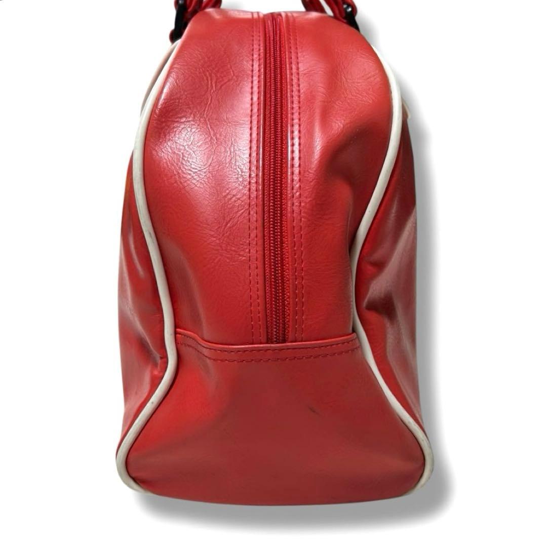 プーマ ボストンバッグ レッド ビッグロゴ 昭和レトロ