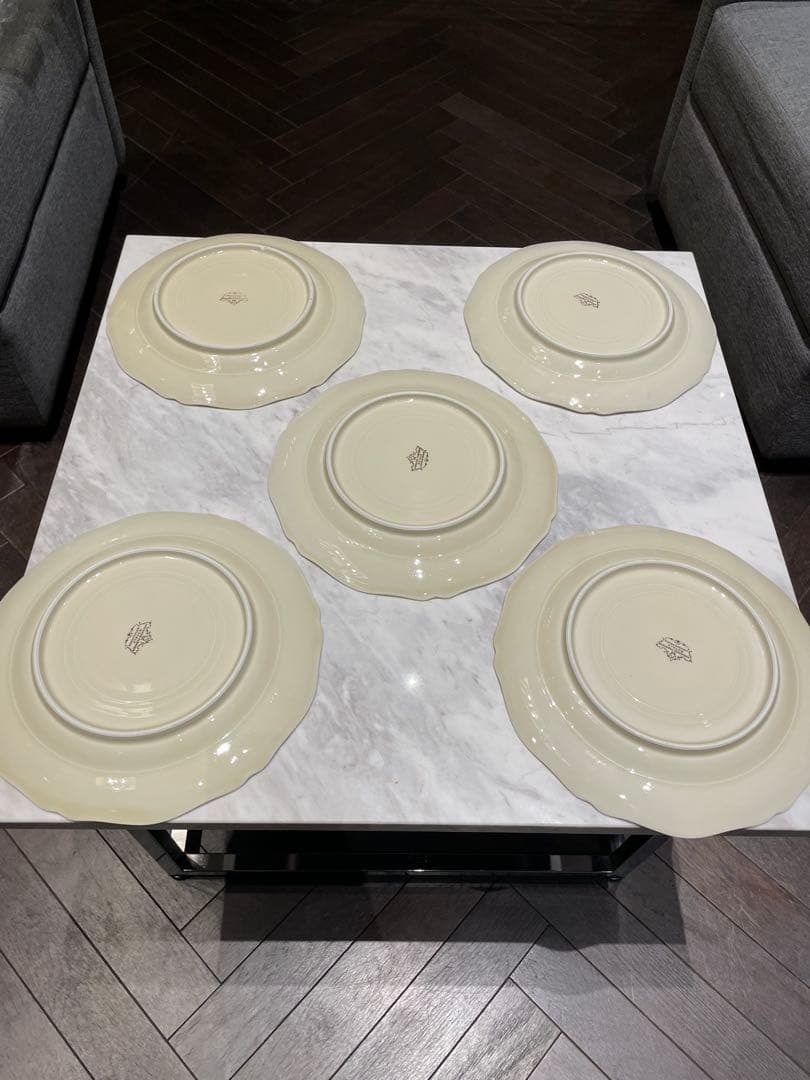 6点フランスアンティーク/ディナープレート/ゴールド/リモージュ