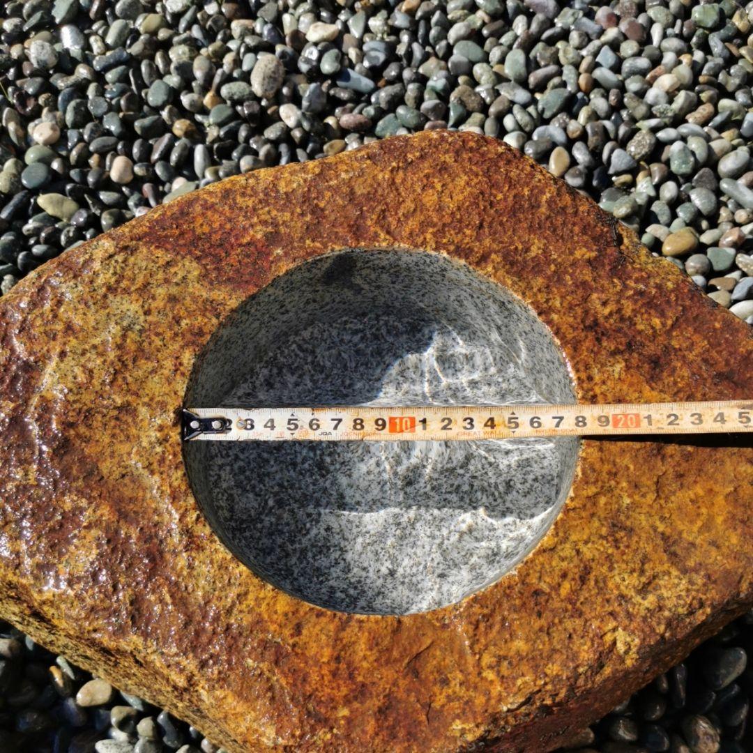 鞍馬石　蹲　39.2キロ　庭石　鑑賞石　石　庭　坪庭　砂利　和