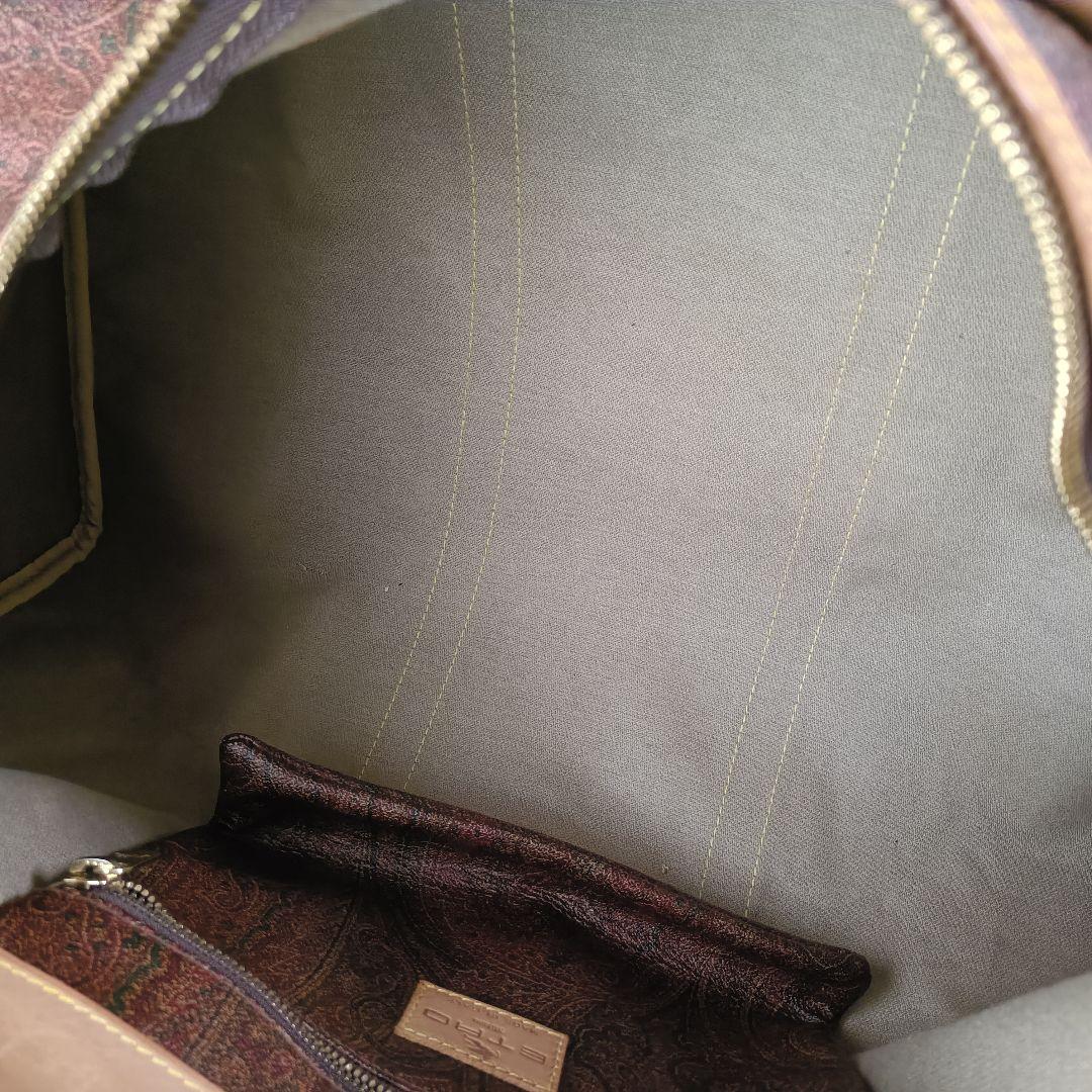 ETRO エトロ ペイズリー柄 2way ボストンバッグ（南京錠・ストラップ付）