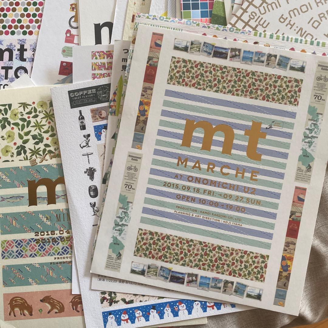 mt マスキングテープ　カモ井　DM　80数枚　2014年〜　レア　コレクション