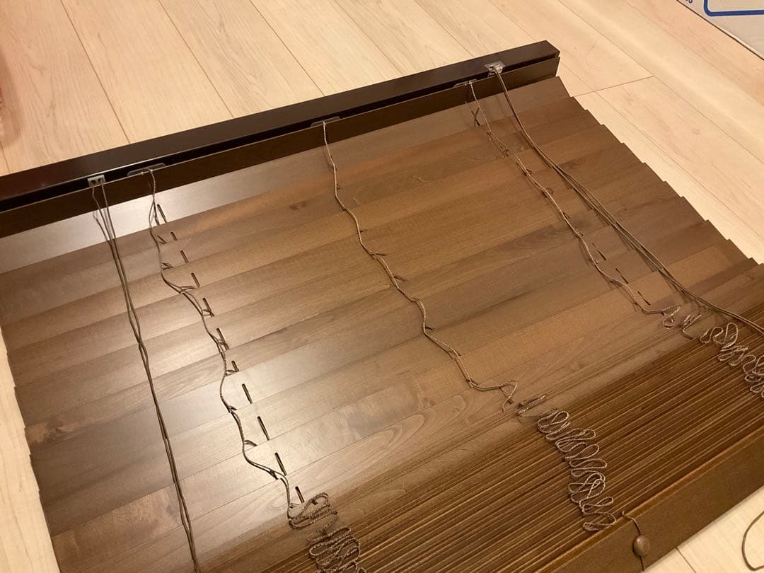 ウッドブラインド　90cm×200cm　3点