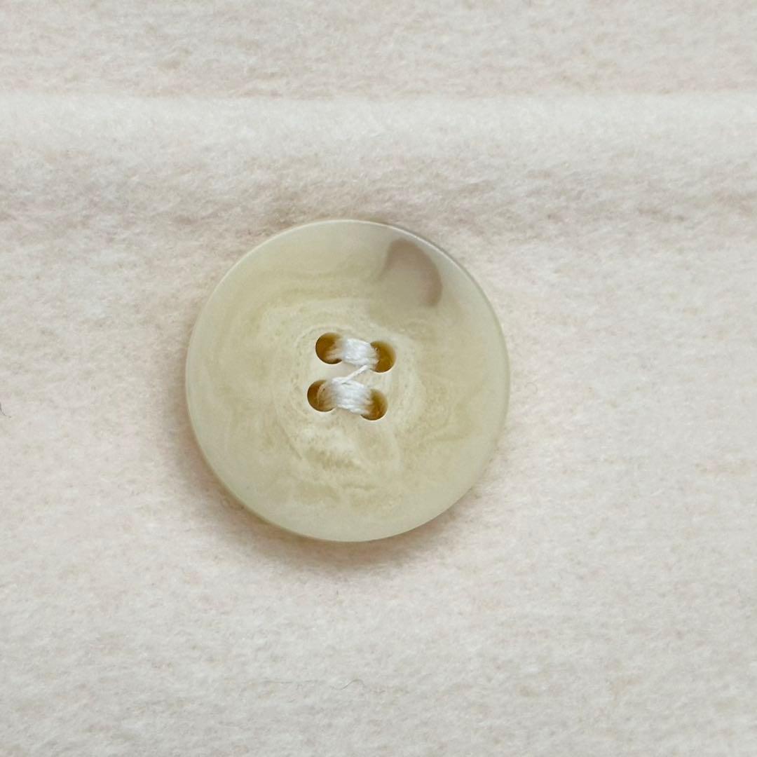 カシミヤ混❤️MaxMara 最高級ライン　ロングコート　ダブル　ホワイト　L