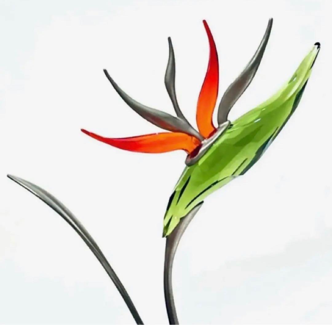 792【激レア・廃盤・貴重・希少】縁起物♪極楽鳥花 ストレリチア／スワロフスキー