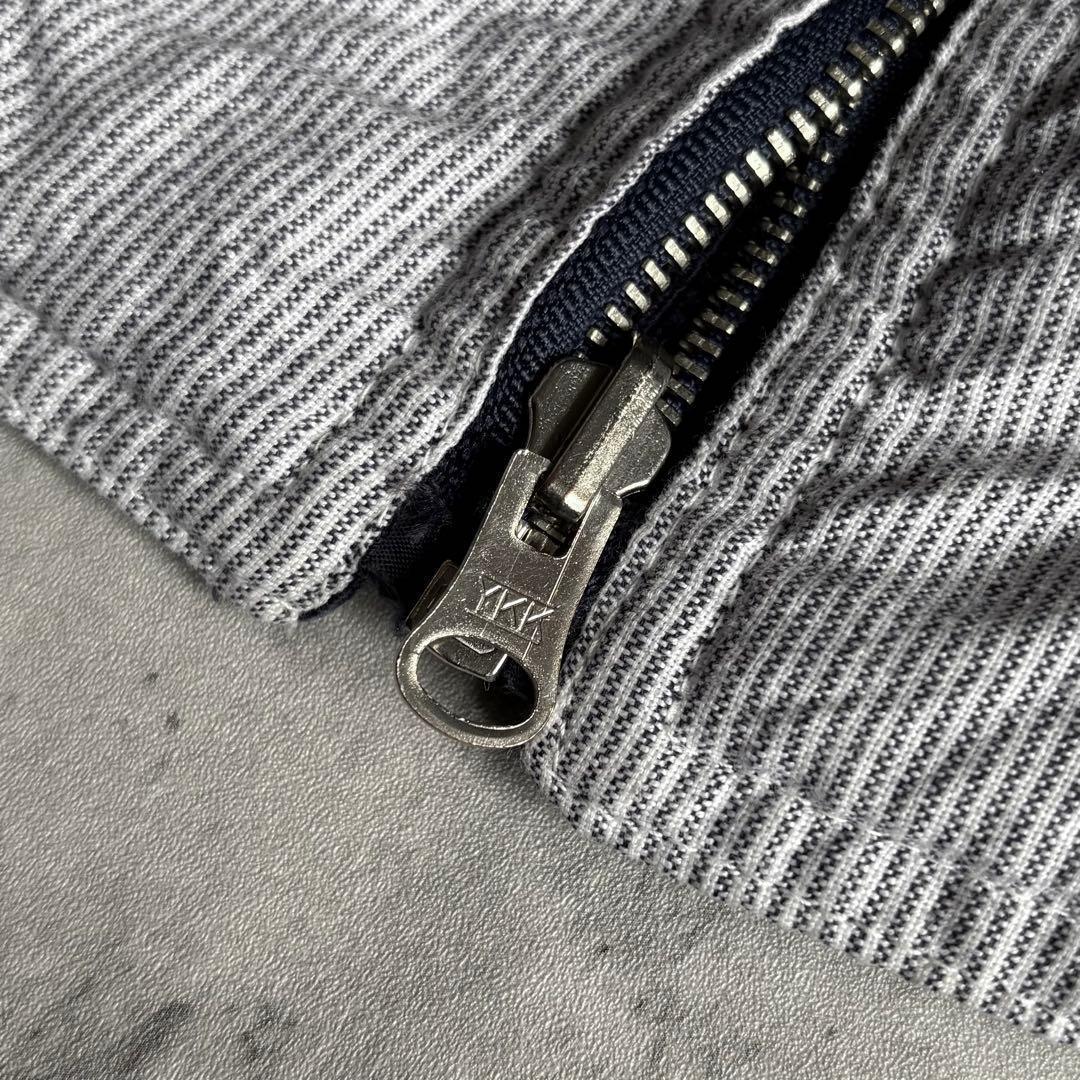 【80s vintage】リバーシブル　スイングトップ　ジップブルゾン　短丈