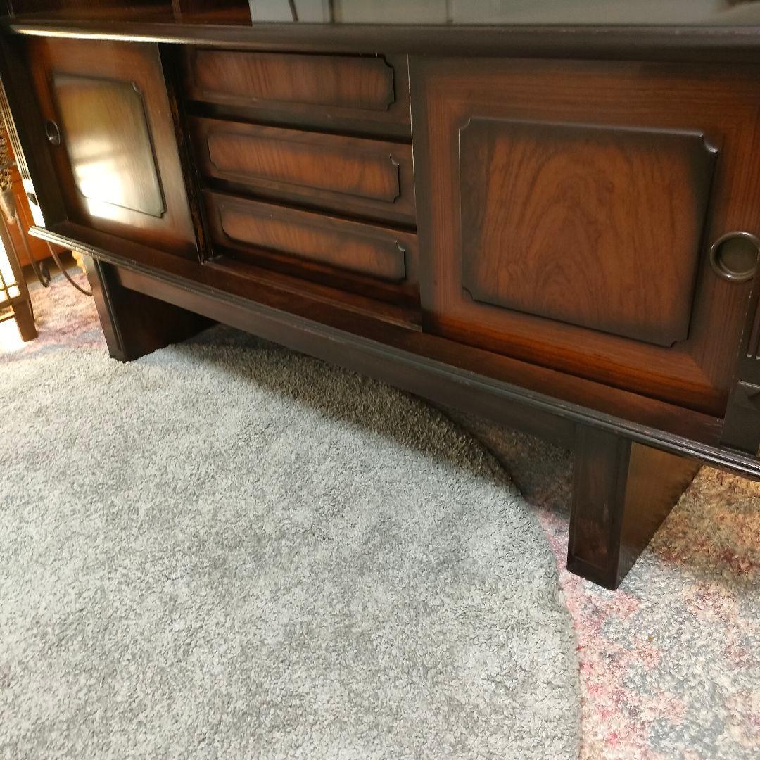 【ヴィンテージ】昭和レトロ和風ミッドセンチュリー キャビネット 飾り棚 食器棚