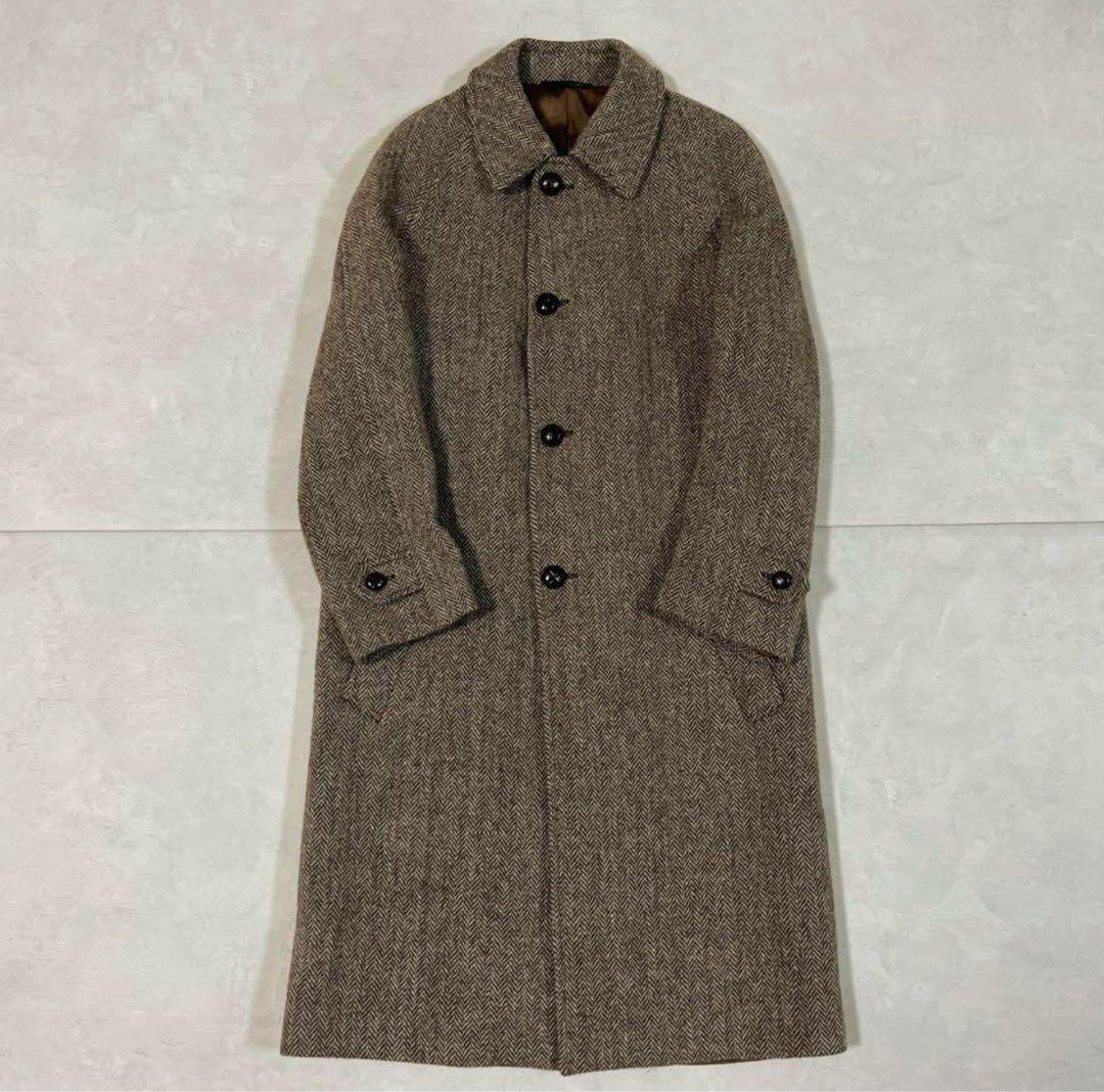 美品BrooksBrothers BALLCOLLAR COAT ハリスツイード