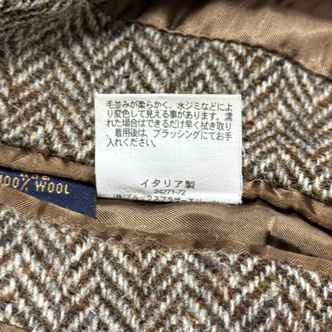 美品BrooksBrothers BALLCOLLAR COAT ハリスツイード