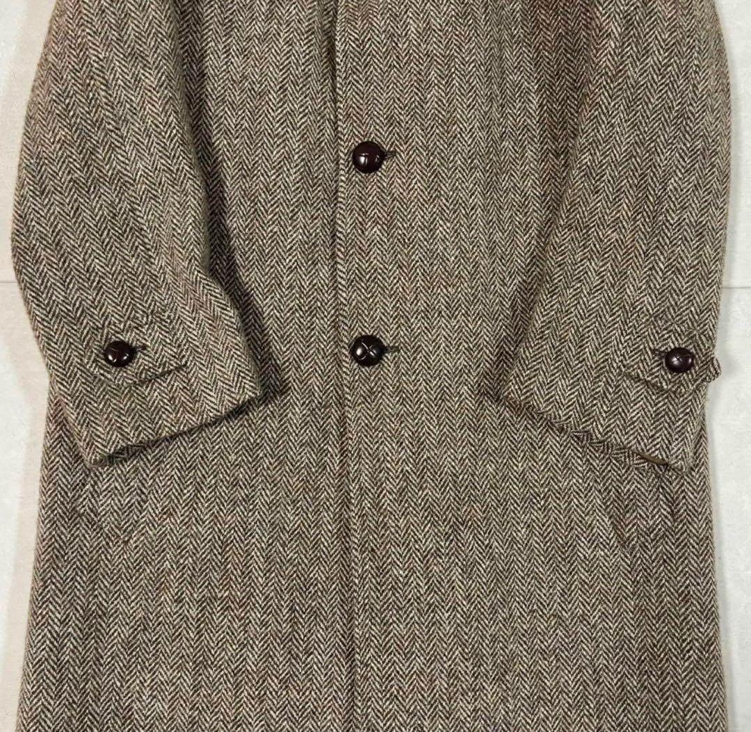 美品BrooksBrothers BALLCOLLAR COAT ハリスツイード