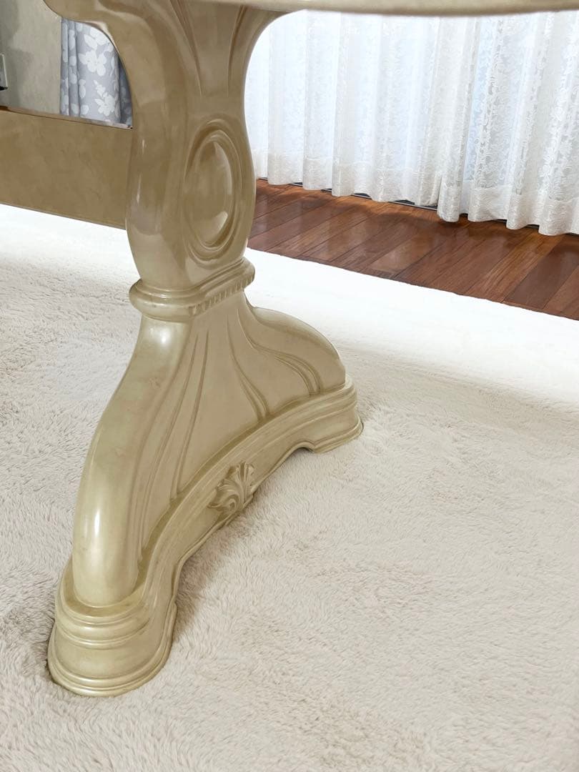 【値下げ】サルタレッリ アマルフィ ダイニングテーブル アイボリー165cm