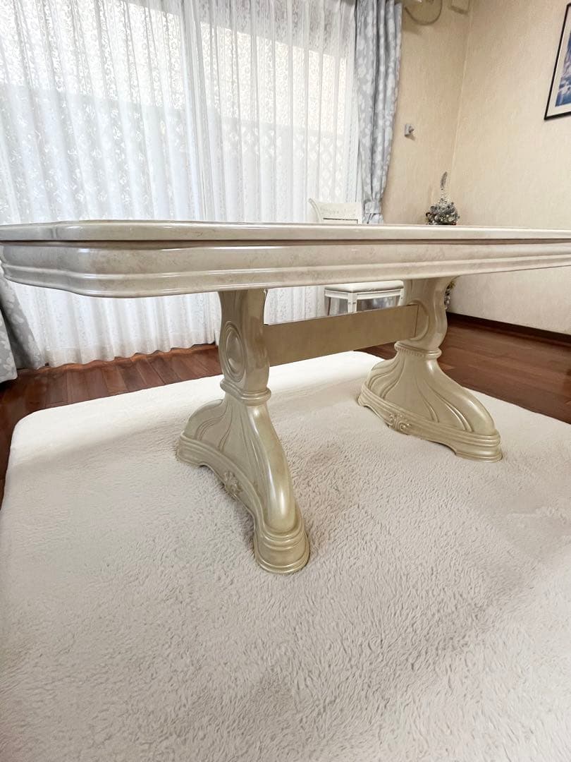 【値下げ】サルタレッリ アマルフィ ダイニングテーブル アイボリー165cm