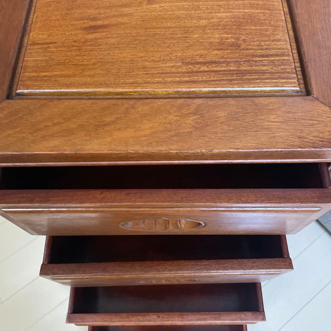 唐木チェスト 唐木家具 紫檀 木製 明清仕様 アンティーク 紫檀収納 無垢材