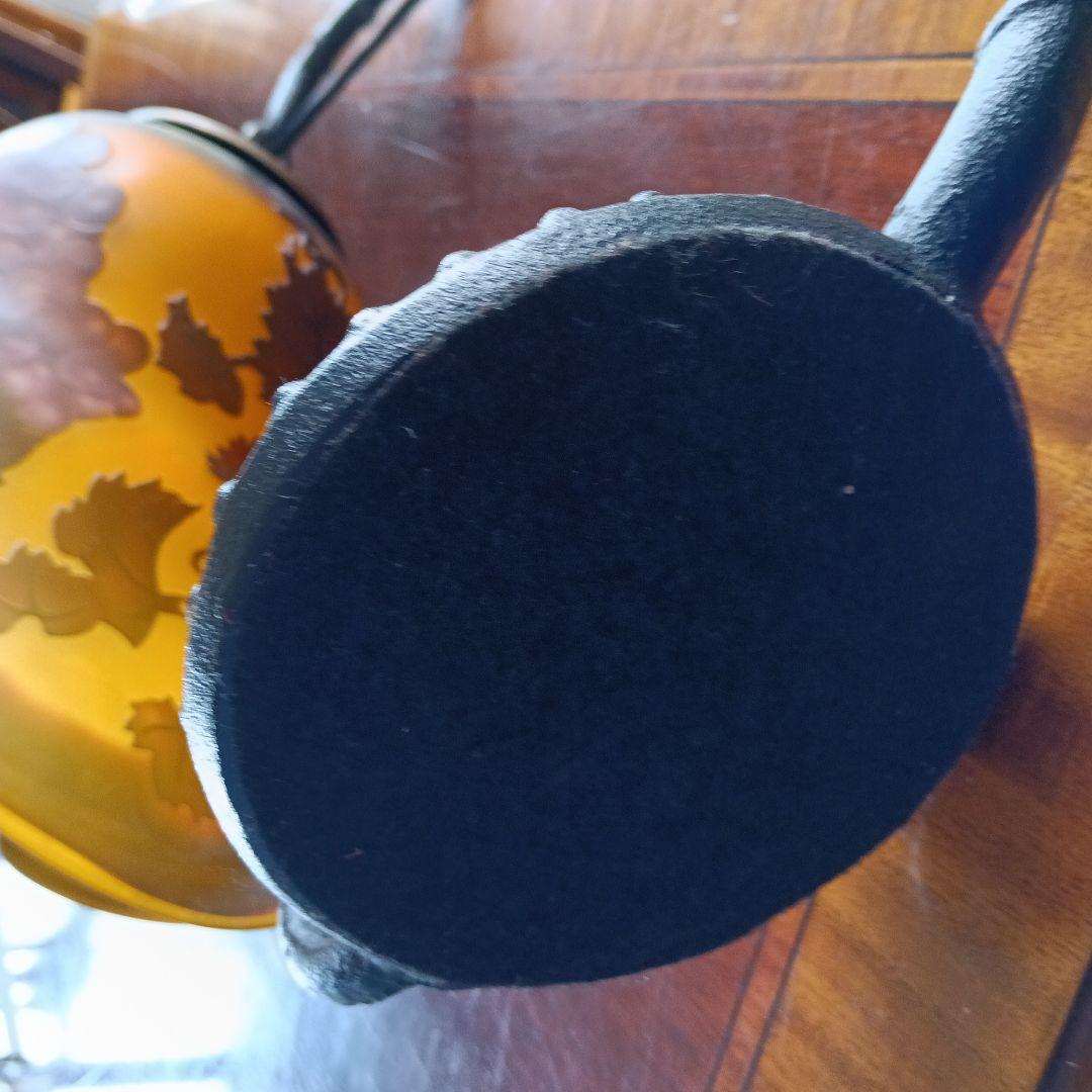 ガレ風　ヴィンテージ ブドウ模様 ガラスランプ