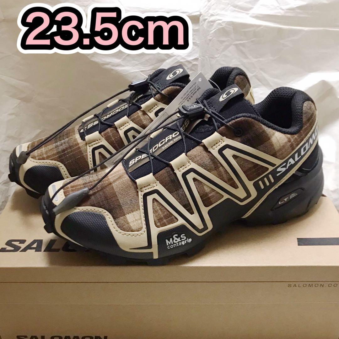 SALOMON ホリデーコレクション スピードクロス3 チェック 23.5