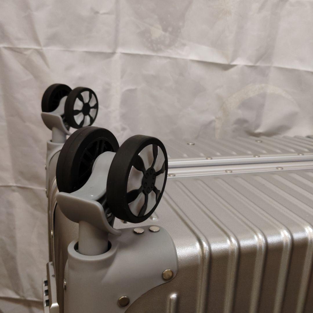 WanderMore スーツケース キャリーケース アルミフレーム シルバー