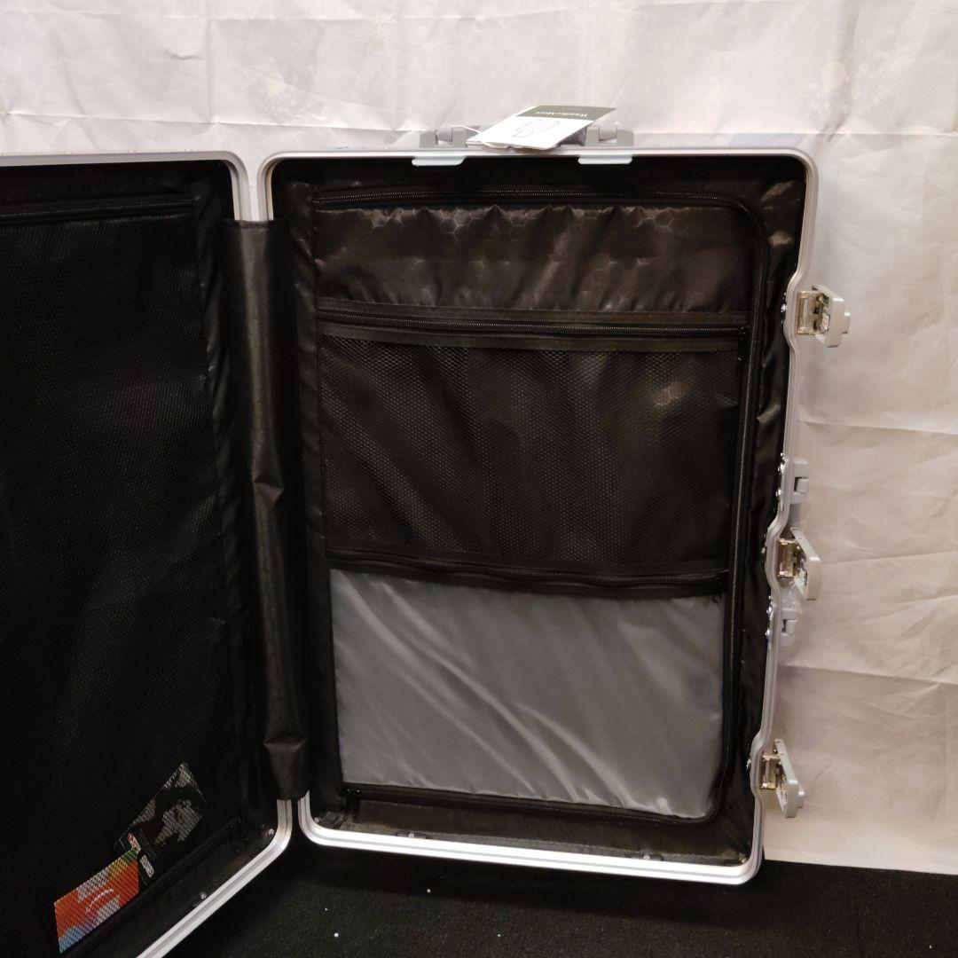 WanderMore スーツケース キャリーケース アルミフレーム シルバー