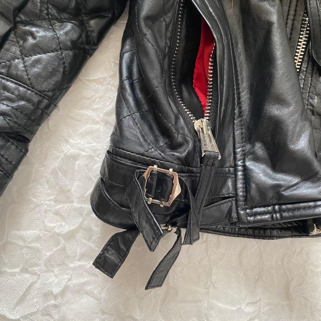 土日限定★DSQUARED 2 　レザージャケット　ファー付き　Y2K