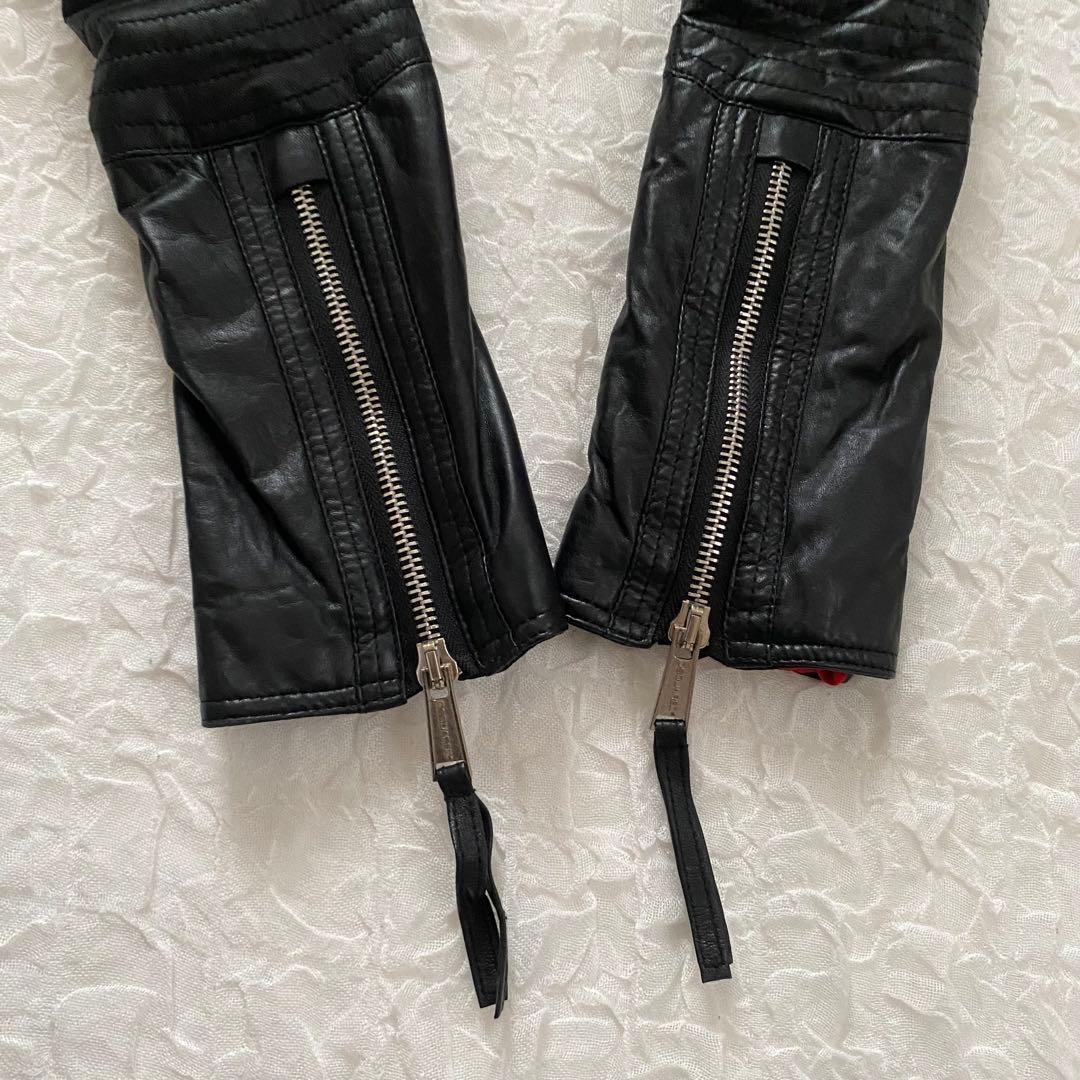 土日限定★DSQUARED 2 　レザージャケット　ファー付き　Y2K